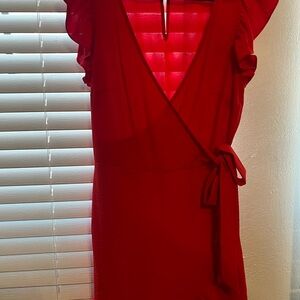 Emma & Michele Vibrant Red Mini Dress